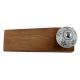 Grey Floral Crackle Ceramic Wooden Door Stopper